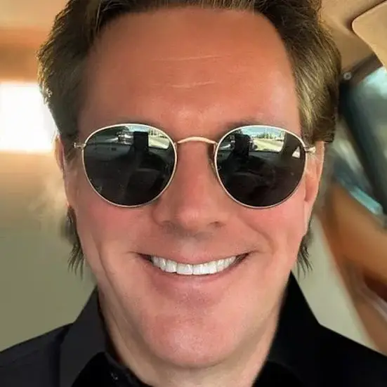 Rob Dunbar wearing sunglasses